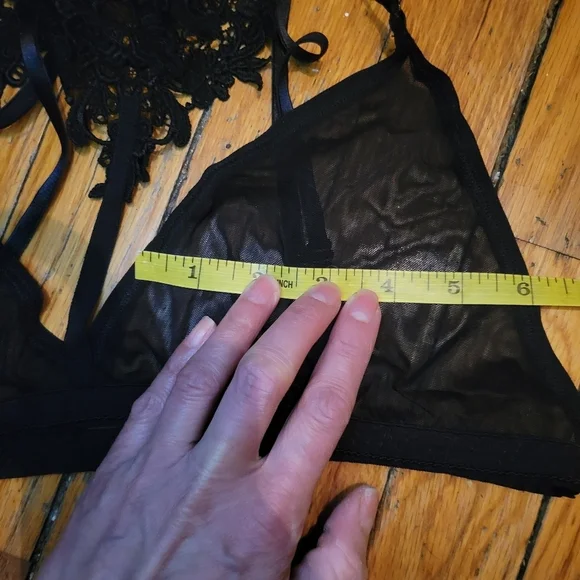 Dark‎ Romantic Goth Victorian Hanky Panky Roxie Bralette sz large NWT Witchycore - Picture 7 of 9